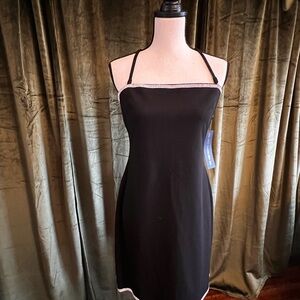 Holiday dress Black rhinestone Large
